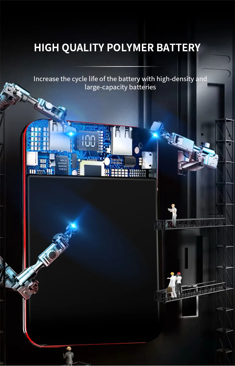 Светодиодный экран портативная Мобильная мощность 4000 мАч двойное зарядное устройство USB Внешняя батарея Быстрая зарядка для Xiaomi huawei IPhone зарядное устройство