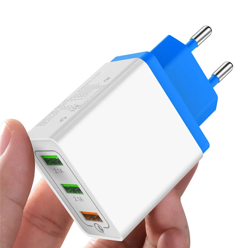 QC3.0 USB зарядное устройство 5 В 2.4A Быстрая зарядка 3,0 Быстрая зарядка USB дорожное настенное зарядное устройство для iPhone samsung Xiaomi зарядное устройство для мобильного телефона