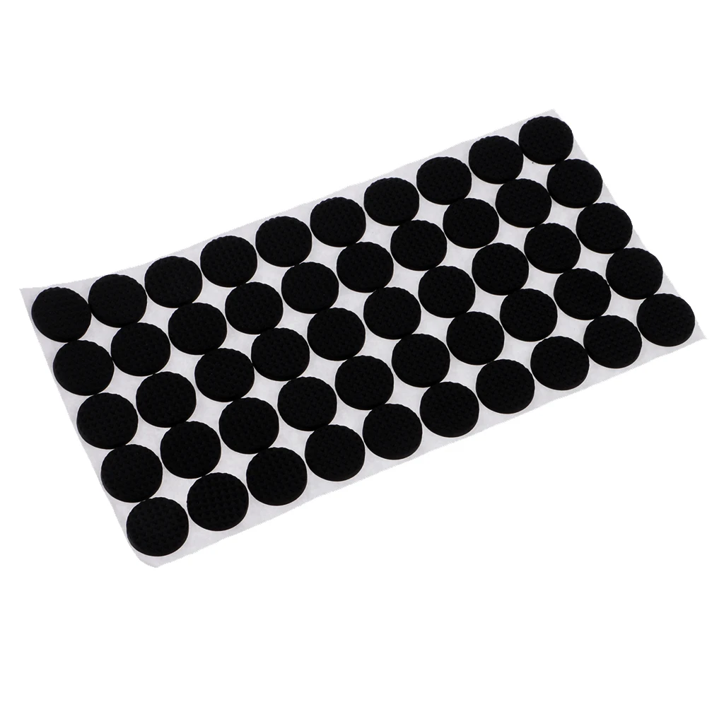 100pcs Furniture Floor Protect Rubber Pads Felt Pads Anti Slip Self Adhesive Round Self Adhesive Furniture Pad Scratch Protector