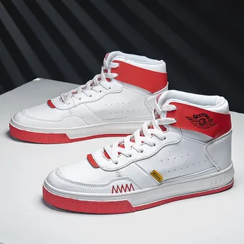 

Fashion sports men's shoes spring and autumn high-top casual fashion wear-resistant wild casual shoes trend casual shoes