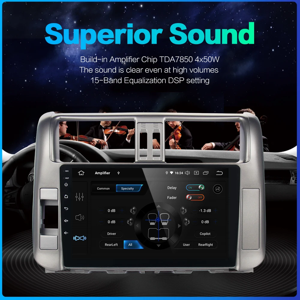 10," ips Экран Авто Android 9,0 для Toyota Prado 150 2010 2011 2012 2013 Bluetooth 64 Гб Встроенная память MAX6