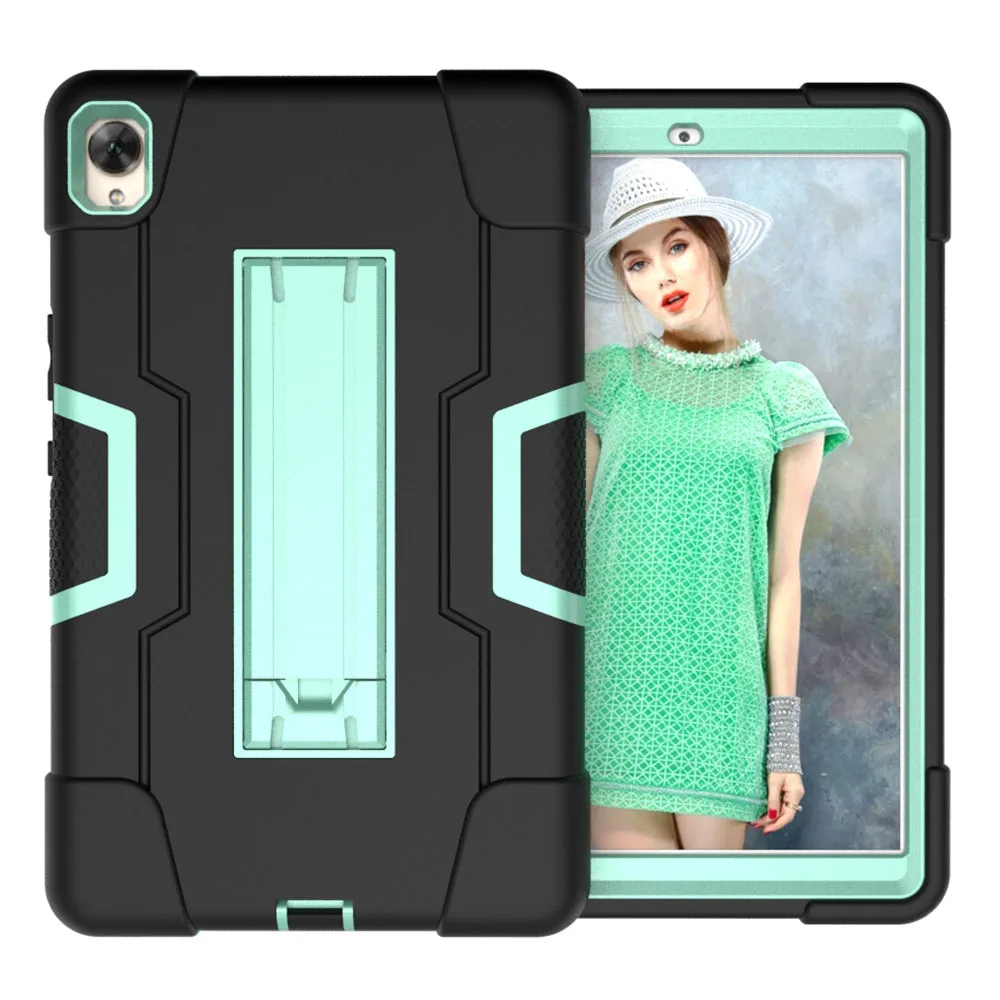 Black - Aque Новинка, чехол для huawei Mediapad M6, 8,4 дюймов, чехол для планшета, медиа-планшет, m6 8,4,, Гибридный Силиконовый ПК с подставкой, противоударный чехол - Цвет: Black - Aque