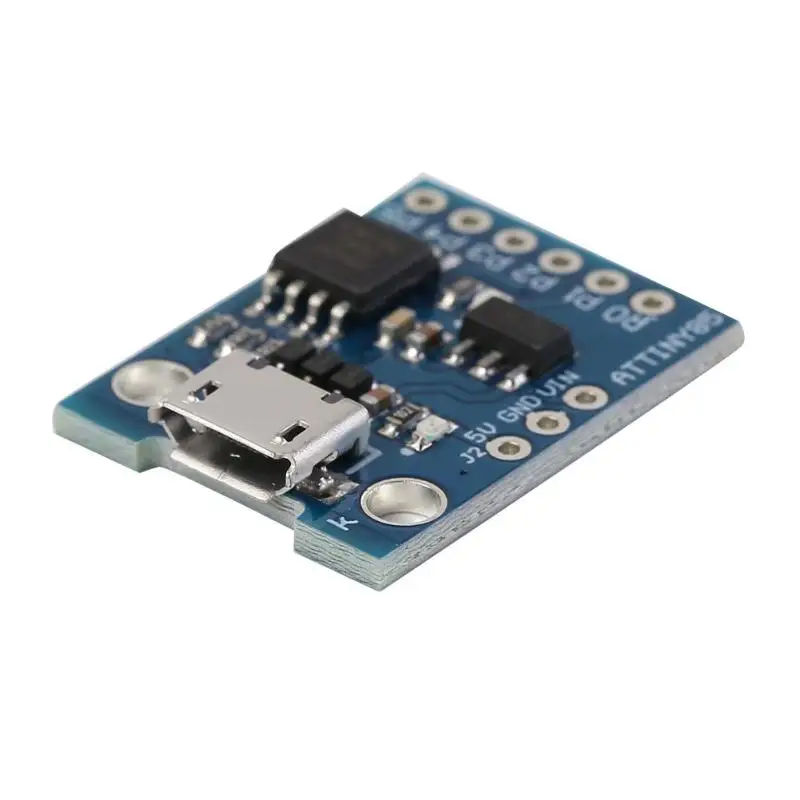 HW-019B синий ATTINY85 Micro Mini USB MCU макетная плата модуль DIY Kit