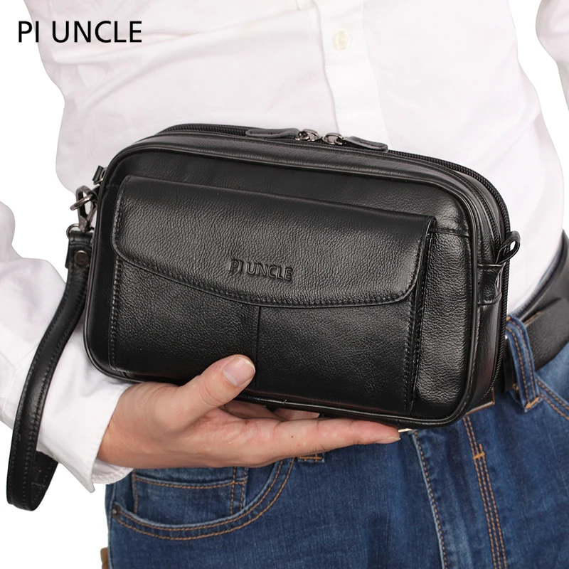 Wholesale 8986 China Supplier top quality hand bags men Genuine Leather  cowhide Men's Clutch Bags male handbag for men purse wallet From  m.