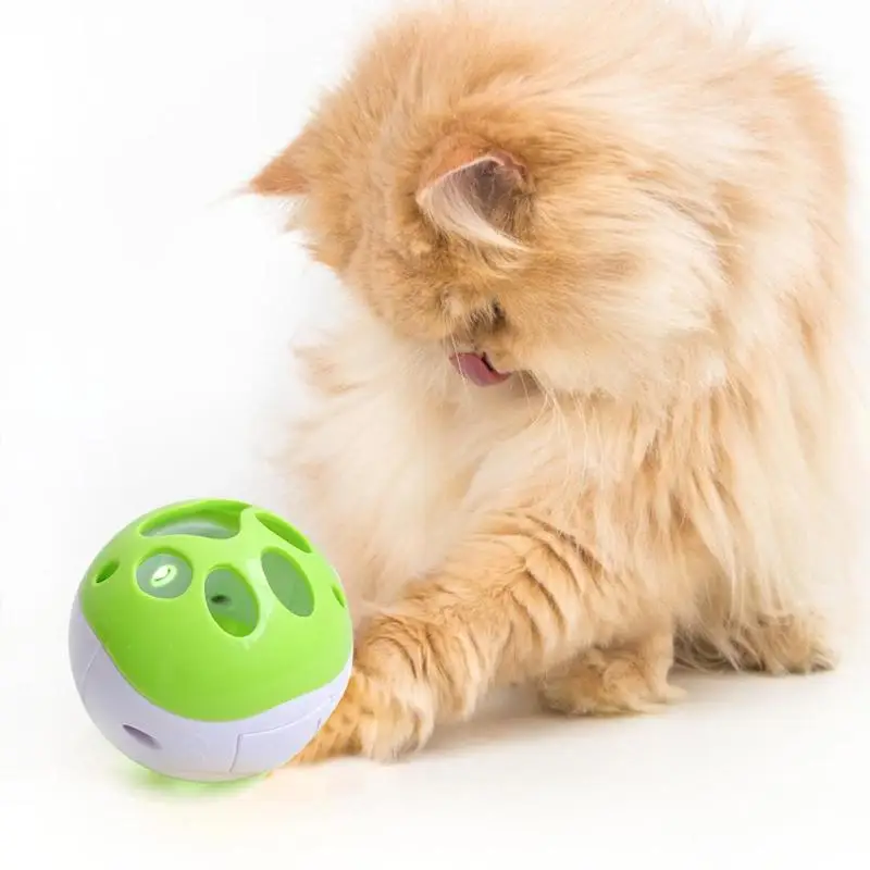 Кошачьи двухцветные сплайсинговые шарики, роликовые игрушки, пластиковые полые нетоксичные котёнки, жевательные сдавливающие ПЭТ интерактивные материалы
