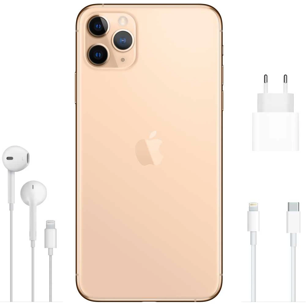 Смартфон Apple iPhone 11 Pro Max MWHQ2RU/A 512Gb золотистый 3G 4G 1Sim 6.5" OLED 1242x2688 iOS 13 12