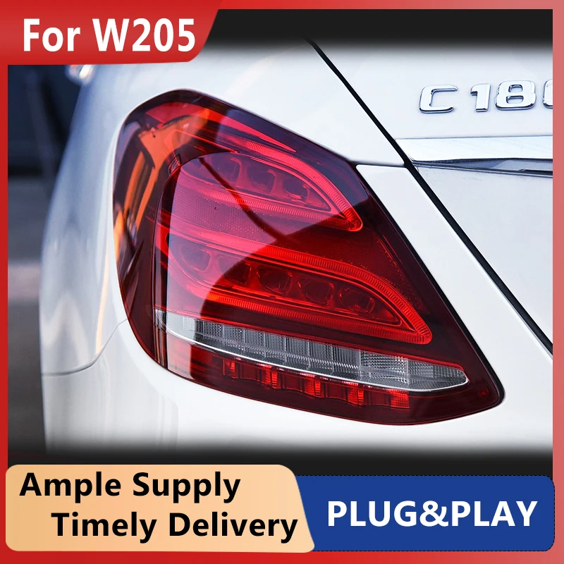 

Car Styling for Benz W205 Tail Lights 2015-2019 C180 C200 C260 C300 Tail Lamp LED Tail Light DRL Brake Reverse auto Accessories