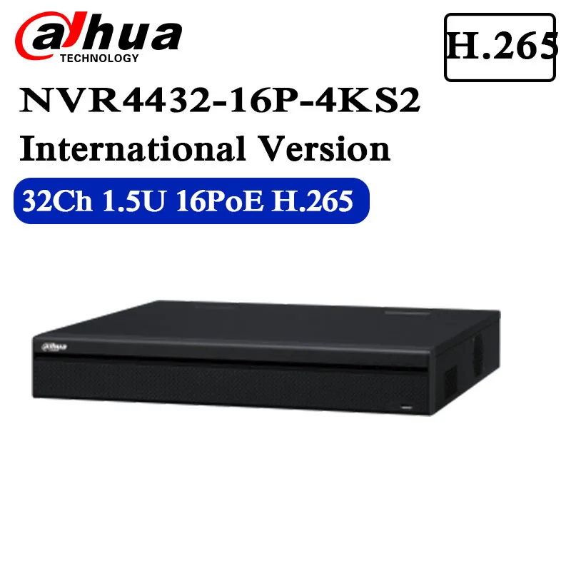 

Free shipping 32 Channel 1.5U 16PoE 4K&H.265 Lite Network Video Recorder NVR4432-16P-4KS2