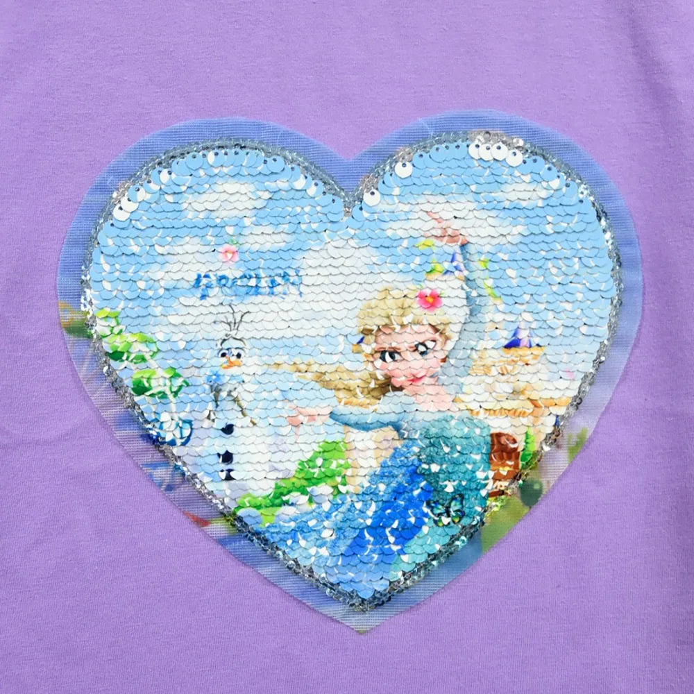 Летняя футболка принцессы для девочек; Camiseta; рубашки для дня рождения для маленьких принцесс; одежда для маленьких девочек; топы; детская одежда с яркими блестками