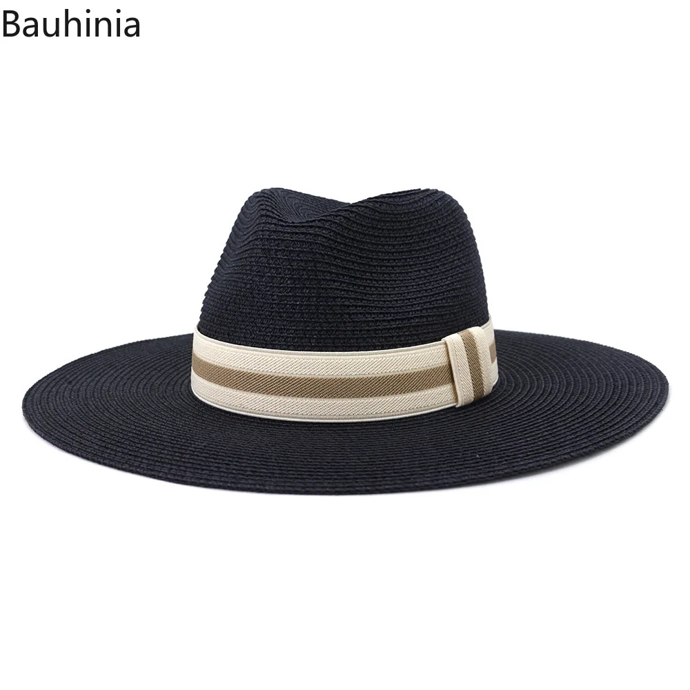 Bauhinia Summer Straw Hat for Men Women 