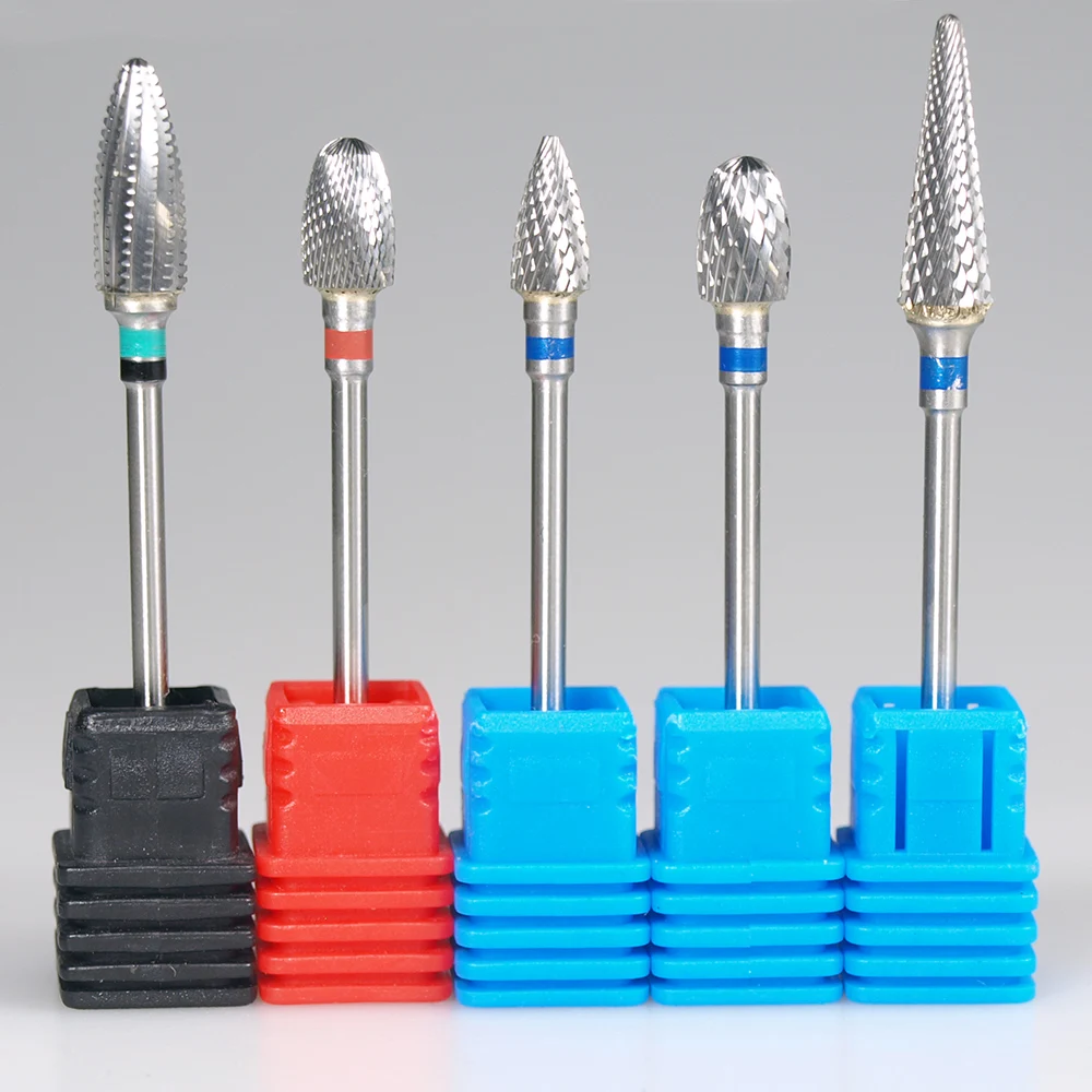 ¡Uñas fáciles nuevas! Broca de carburo de tungsteno para manicura, broca para rebaba mm, broca para fresa, máquina pulidora eléctrica, herramientas para uñas