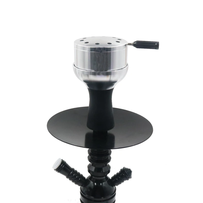 SY 1PC Silicone Hookah Bowl With Metal Cover Shisha Tobacco Bowls Narguile Accessories