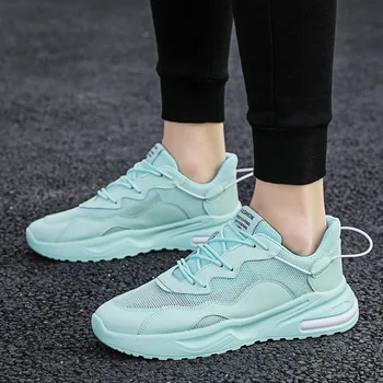 

Summer Breathable Trend Men's Shoes Wild Sports Leisure Running Shoes Mesh Net Men Sneaker New White Shoes Tide Hard-Wearing