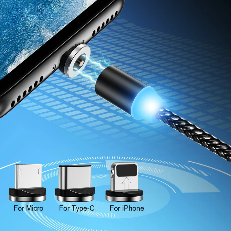 LOVECOM 1 м Магнитный Micro type C USB кабель Быстрая Зарядка адаптер зарядное устройство Магнитная Зарядка для iPhone 11 Pro samsung huawei Xiaom