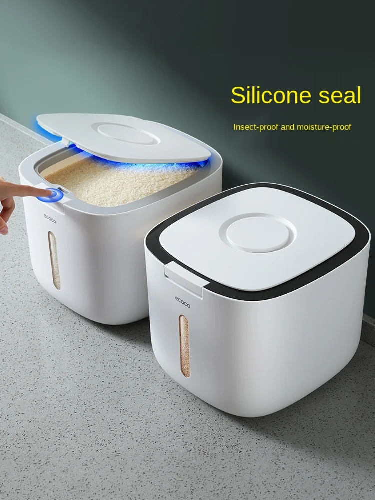 Rice Bucket Insect-Proof Moisture-Proof Sealed 20 Jin VAT Box Noodle Jar Flour Storage Tank Household | Дом и сад