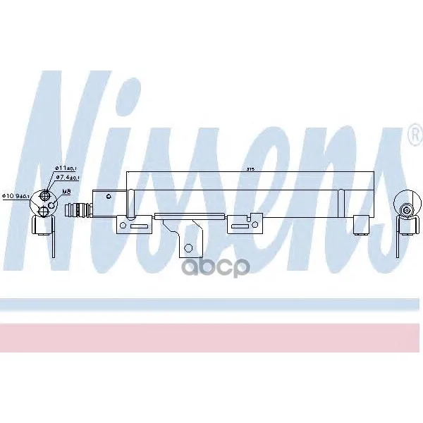 Осушитель Кондиционера Volvo Xc90 2.5t 02- Nissens 95492 Nissens арт. 95492