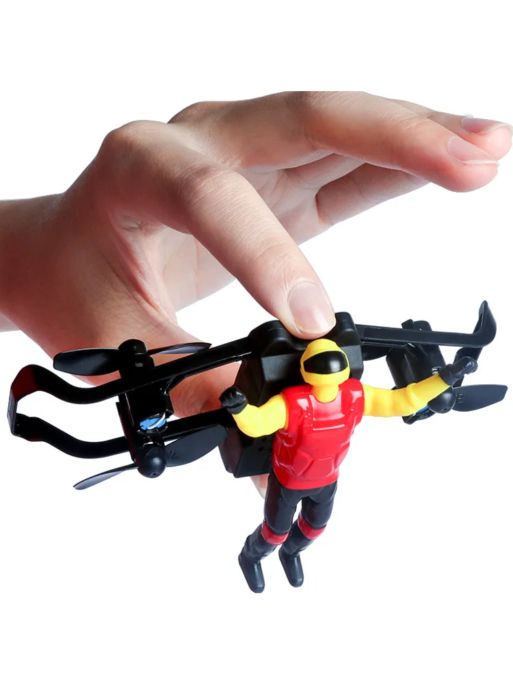 

Air Stunt Airplane Remote Control Trapeze Four-axis Airplane Aircraft Drop-resistant 0.25Kg following Motorcycle Handle Children