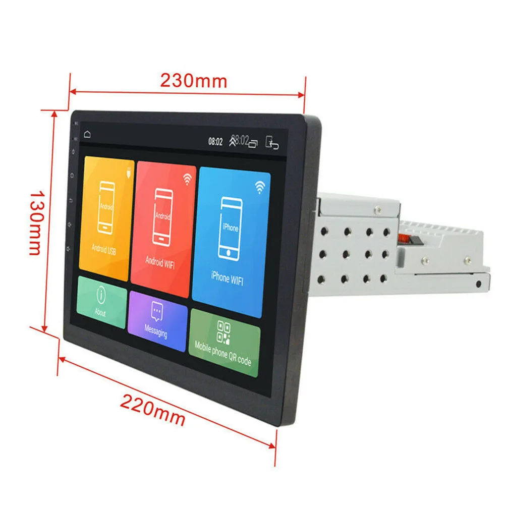 9 дюймов сенсорный экран Bluetooth WiFi четырехъядерный Авто HD один Din DVD регулируемая камера заднего вида автомобиля стерео радио gps Навигация Аудио