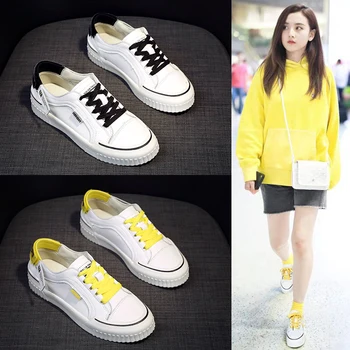 

Thick bottom white shoes women 2020 new spring and autumn wild net red student leisure platform sports shoes women's shoes