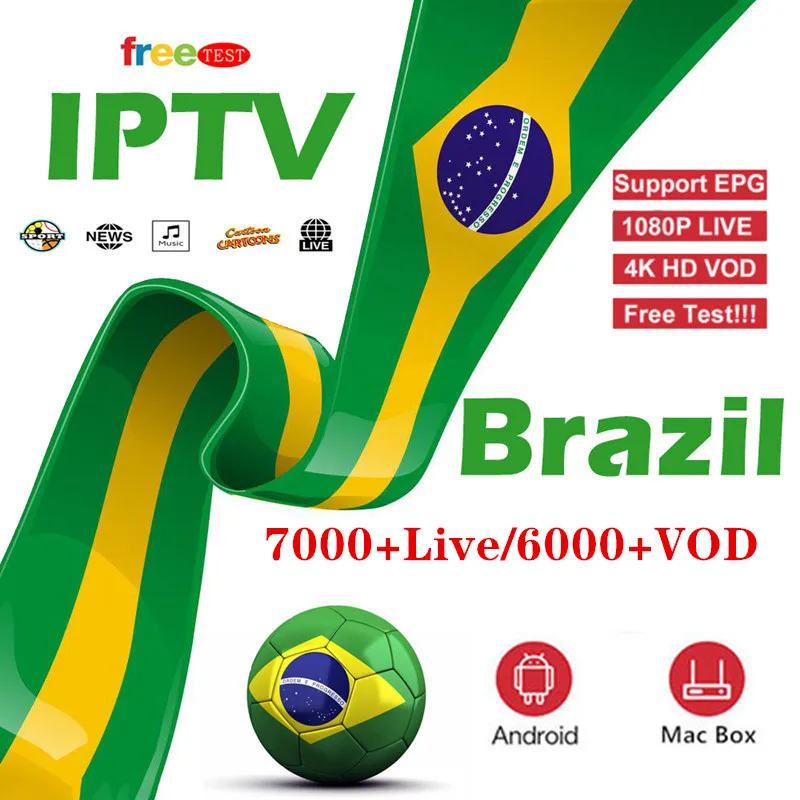 

7000+ Live Brazil IPTV M3u Subscription Iptv UK German Arabic Italy VOD Premium For Android Box Enigma2 Smart TV XXX Hot