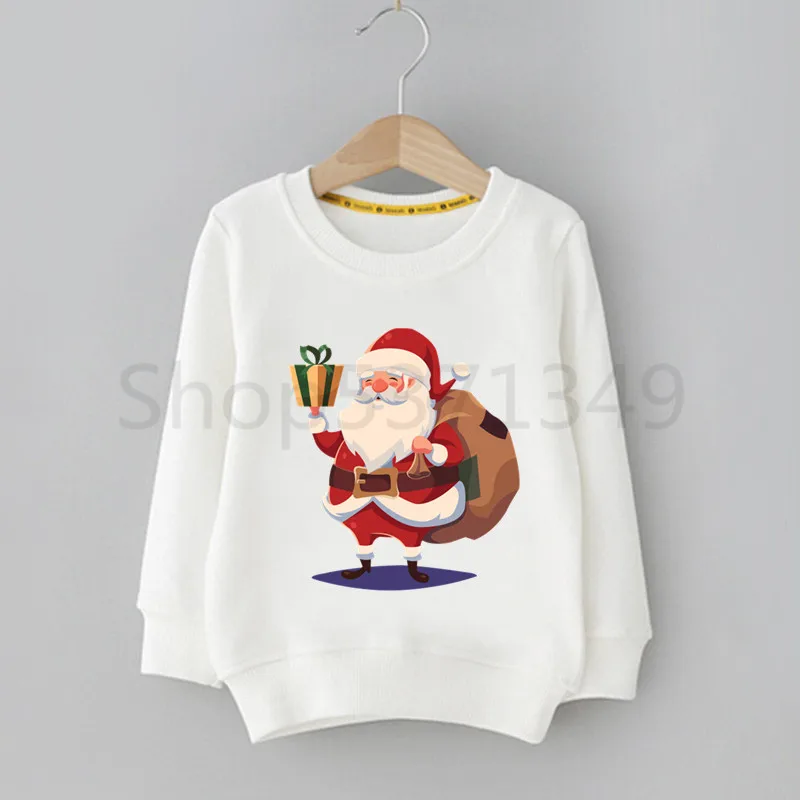 Merry Christmas Santa Miyazaki Hayao Kawaii Cartoon Children Hoodie Cute Print Sweatshirts Kid Clothes Baby Cartoon Hoodies - Цвет: N