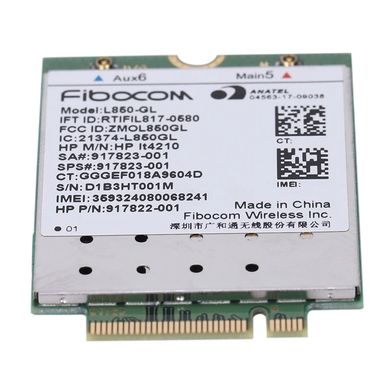WIRCARD L850-GL LT4210 FDD-LTE TDD-LTE 4G сим-карту 4G модуля SPS 917823-001 аккумулятор большой емкости для 430 440 450 G5 Тетрадь