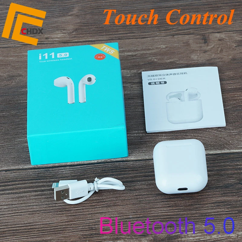 

TWS Wireless Earphones Touch Control Bluetooth Earphone i11 Headset Headphone for Android iPhone Smart Phones Good Quality