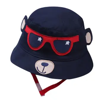 

Toddler Kids Cute Cap Baby Boys Girls Cartoon Print Soft Visor Bucket Eaves Cap Pots Hat By New fashion design