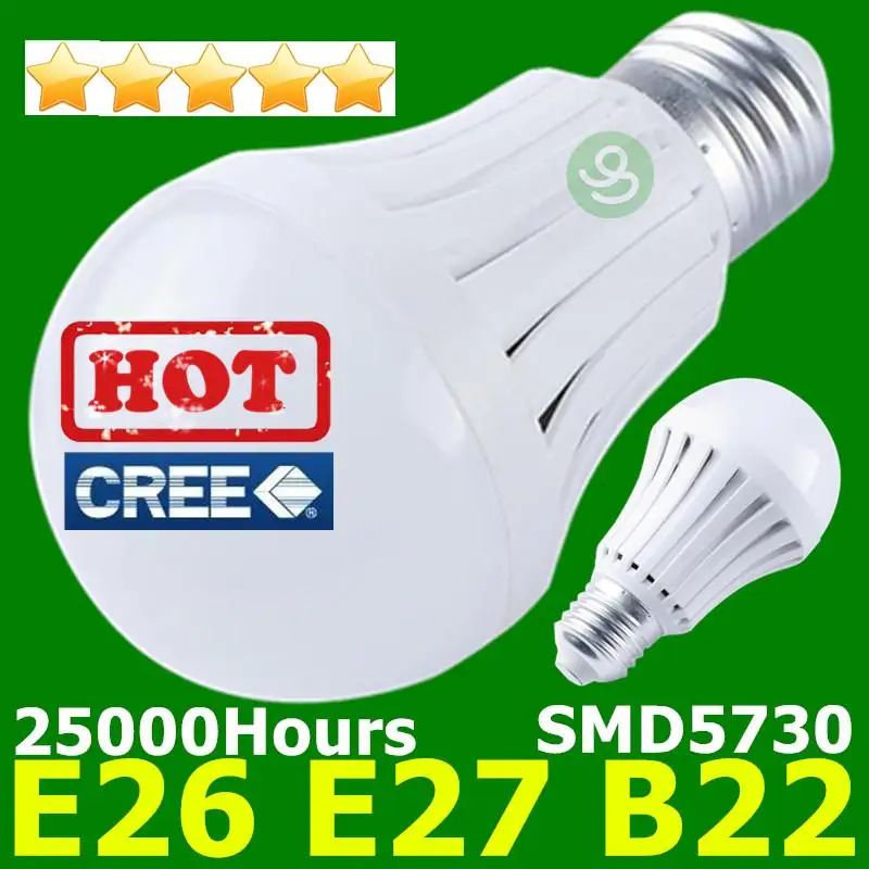 

E27 LED Bulbs B22 110V 130V 120V 10pcs FREE SHIPPING Super Bright Globe Light Bulb LED E27 7W 9W 12W Lights Bulb CREE LED Lamp