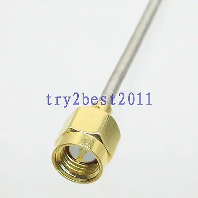 

DHL/EMS 50 Sets RG405 SMA plug pin Straight RF Jumper pigtail Cable 6inch -C1