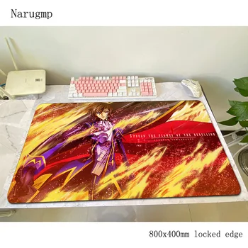

Code Geass mouse pad 800x400x4mm mats hot sales Computer mouse mat gaming accessories cute mousepad keyboard games pc gamer