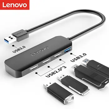 

Lenovo Usb Hub A601 Youth Edition Black Line 250Mm (Usb3.0)Ssmall And Portable Usb Hub Multiple Interfaces Lenovo Hub