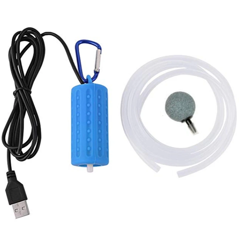 Аквариумный USB воздушный насос Ультра тихий высокоэнергосберегающий кислородный воздушный насос для аквариума с воздушным камнем и силиконовой Трубкой