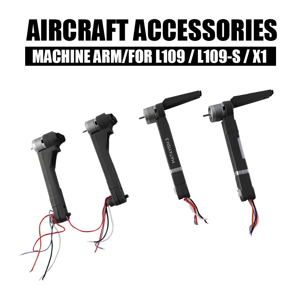 

for L109/L109S Foldable Drone Motor Replacement Parts Quadcopter Accessories Front Right/Left Arm Assembly with Motor