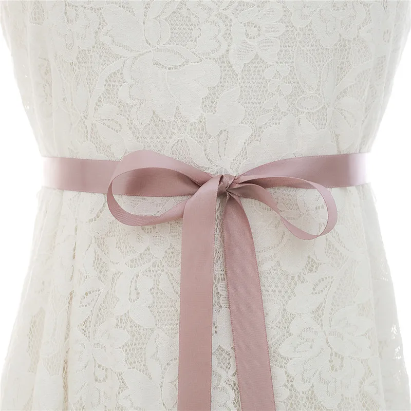 Mecresh элегантный серебристый Стразы Свадебная поясом бело-розовая ленты свадебный пояс для свадебное платье свадебные аксессуары MYD022 - Цвет: Розовый