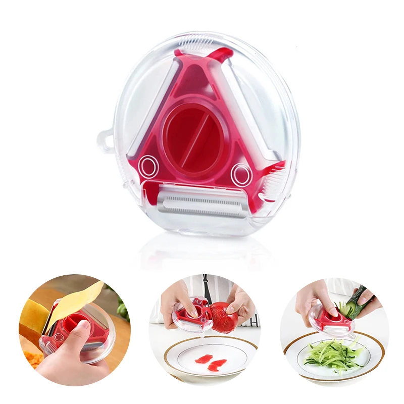 Three-in-one Peeler Fruit and Vegetable Peeler Shredder Slicer