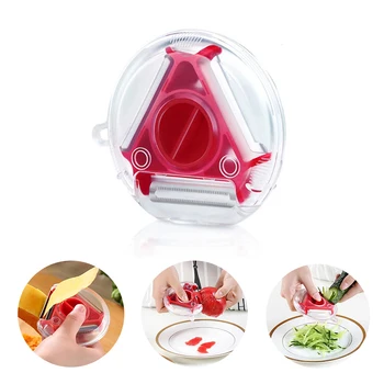 

New 3 In 1 Stainless Steel Potato Peeler Slicer Multifuncation Vegetable Fruit Peeler Grater Shredder Kitchen Gadget Accessories