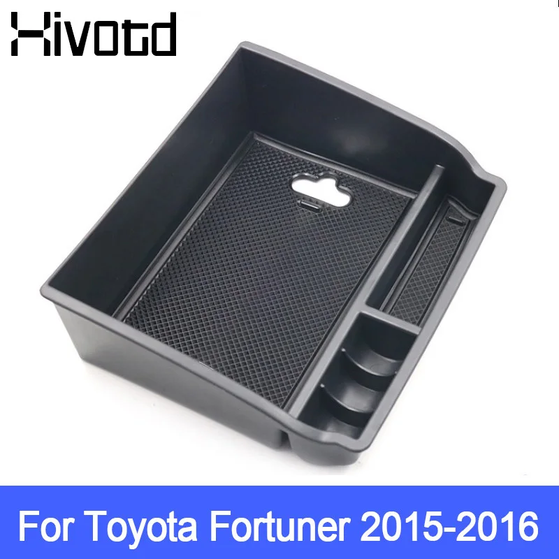 Hivotd для Toyota Fortuner, автомобильные аксессуары, центральный подлокотник, коробка для хранения, многофункциональный органайзер, контейнер для автомобиля, Стайлинг 2011 - Название цвета: 2015-2016