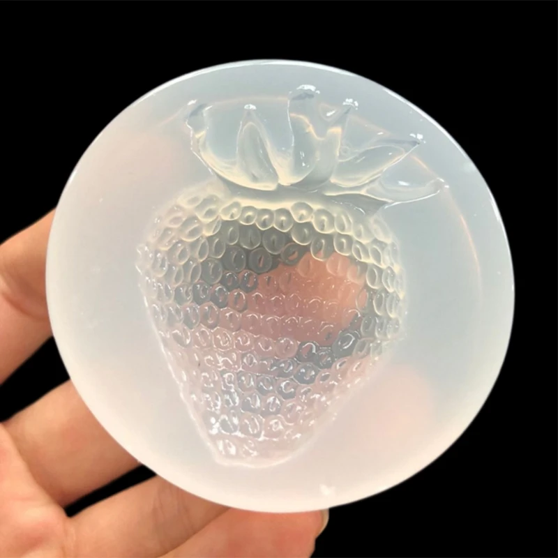 

Silicone Mold Strawberry Mirror DIY Craft Jewelry Handmade Pendant Fondant Tools Y4QB