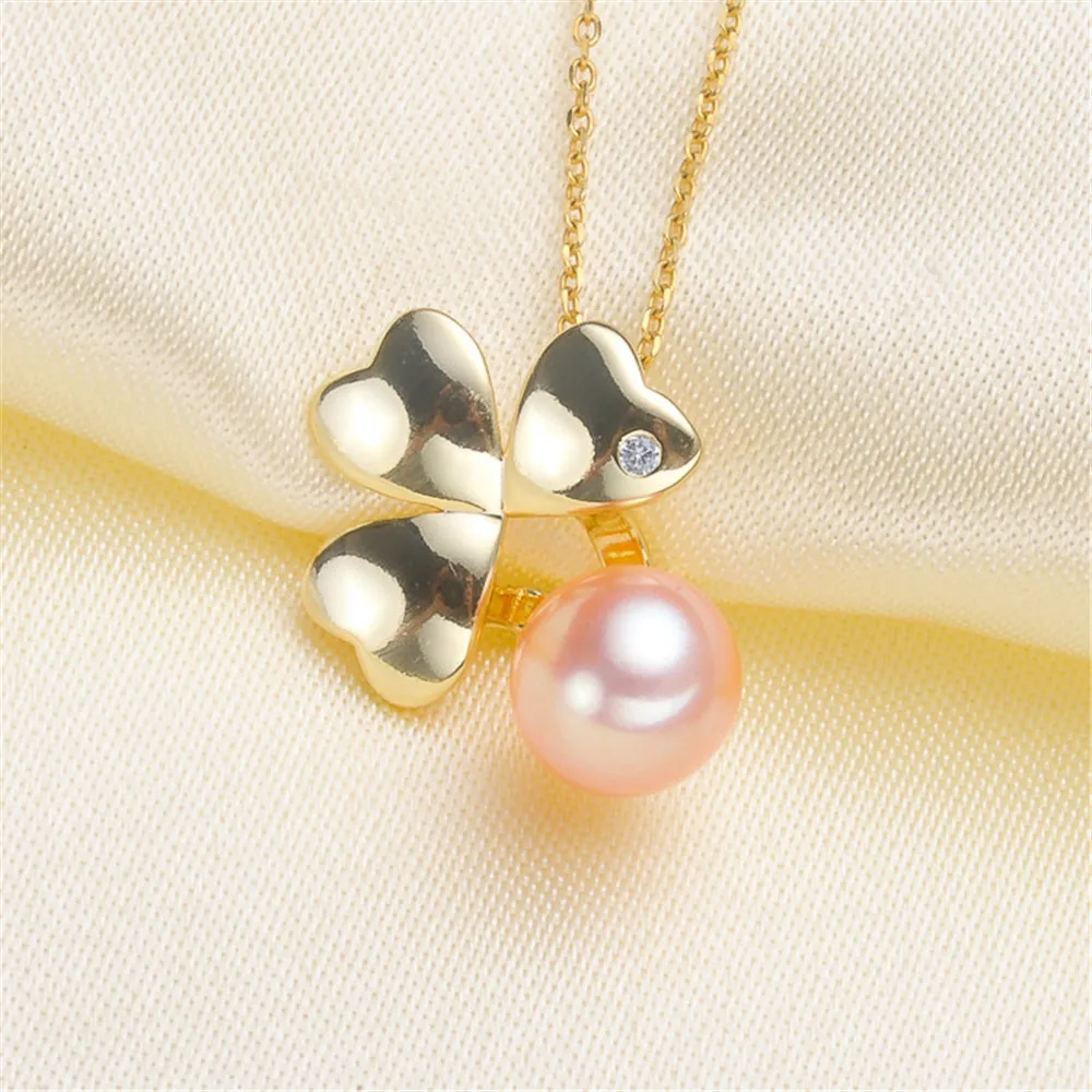 

Silver and Gold Pendant Mounts, Pendant Findings Settings Jewelry Parts Fittings Accessories for Pearls, Corals, Jade Beads