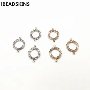 

New arrival! 21x15mm 100pcs Rhinestone claw chain ring shape Connectors for earrings/earrings accessories/Earring parts DIY