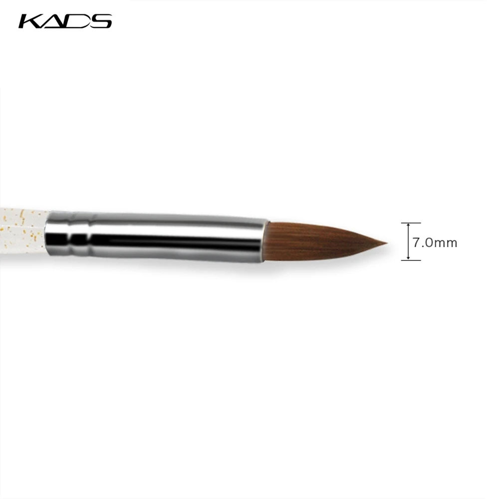 KADS Size 8# black Kolinsky Sable Brush.Professional kolinsky sable acrylic nail brush for acrylic brush 6