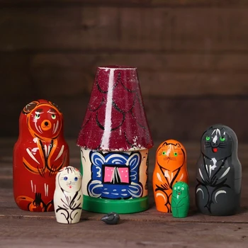 

Matryoshka-fairy tale "Teremok", 6 in 1