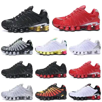 

2020 new SHOX TL Running Shoes for men Clay Orange Triple Black Blue Metallic Silver Sunrise University Red White mens sneakers