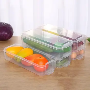 

2/3 Layers Refrigerator Transparent Vegetable Storage Box Food Snack Container Fresh Spacer Layer Storage Rack Drawer