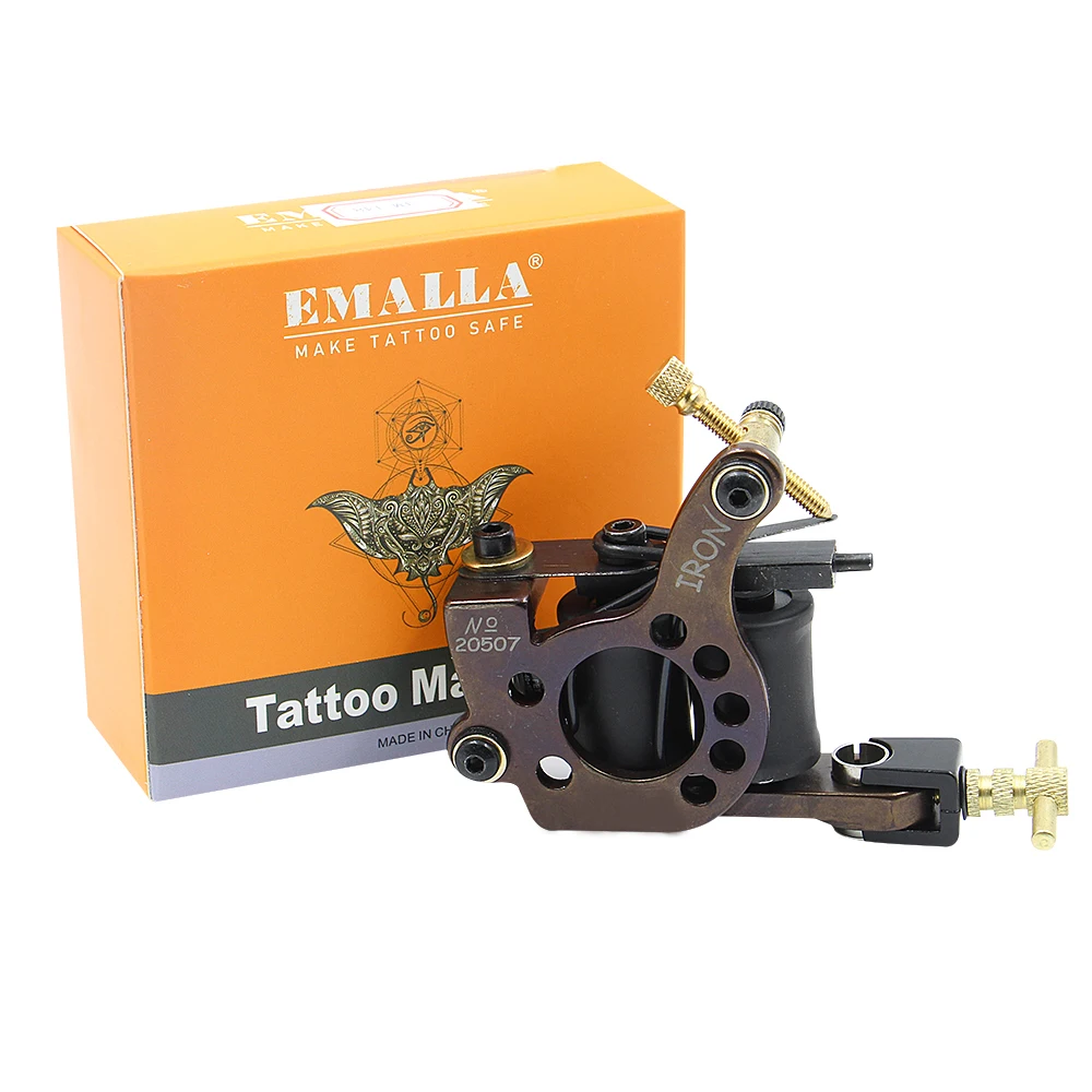 Новейшая 10 завернутая катушка татуировки машина, сплав Liner Shader татуировки пистолет для начинающих для завершения татуировки хороший инструмент для татуировки