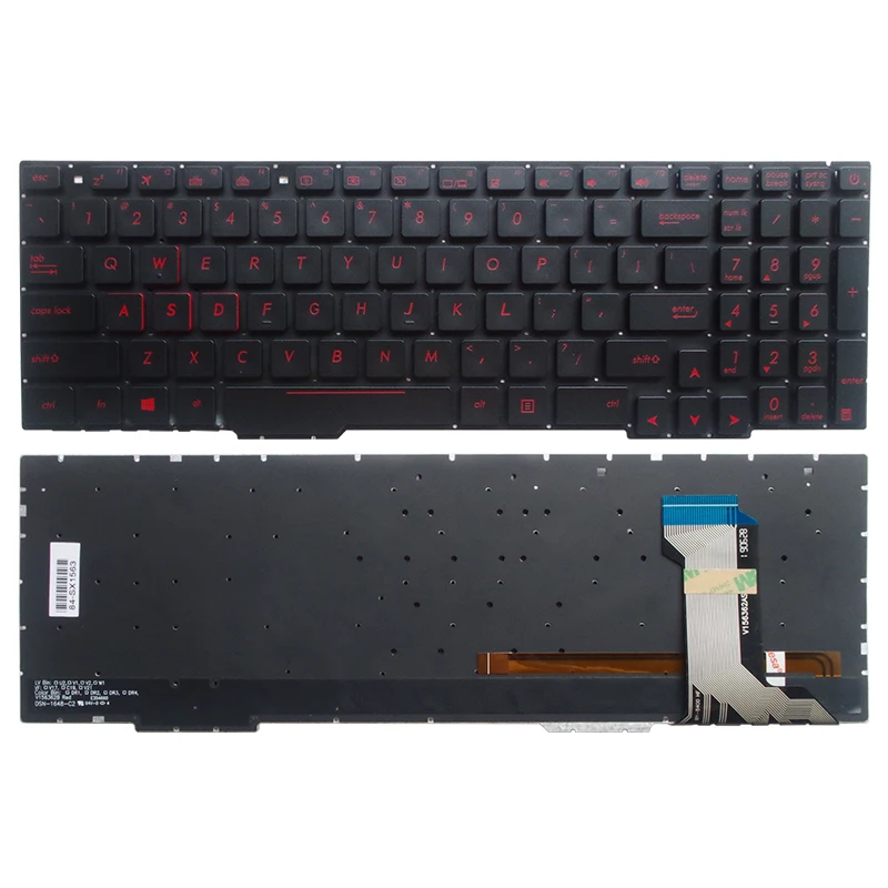 Клавиатура для ноутбука ASUS GL753 GL753V GL753VE GL753VD США с подсветкой|Клавиатуры замены| |