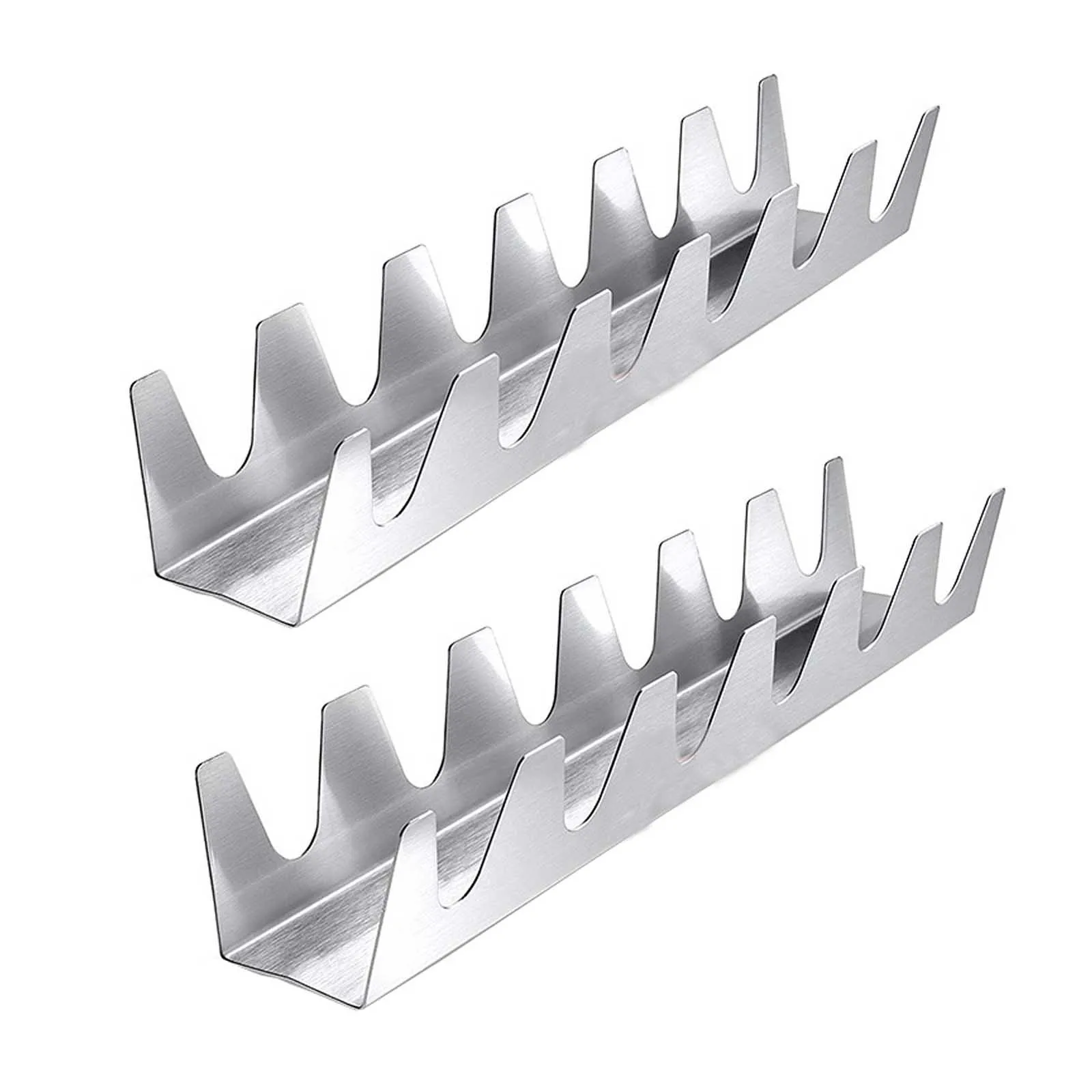 Taco Holder Stainless Steel Rack Shell Display Pancake Stand Wave Shape