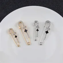 Южная Корея Роскошный славный жемчуг кристалл брошь корсаж кардиган безопасная Брошь-заколка pi jian kou свитер одежда аксессуары для женщин