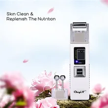 CkeyiN 2 в 1 Электрический ток лифта лица роликовая оболочка затянуть омоложение акне большие поры морщин удаления угрей